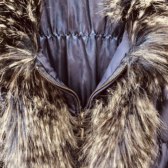 Soft Surroundings Faux Fur Vest Size Small Puffer Full Zip Warm S - Picture 2 of 12